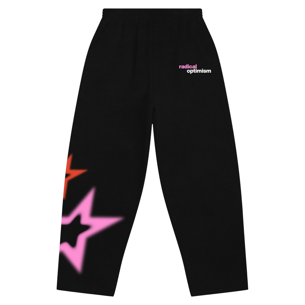 Radical Optimism Black Star Print Sweatpants – Dua Lipa UK Store