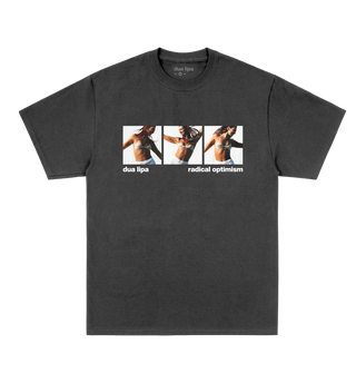 washed grey 3 panel photo t-shirt