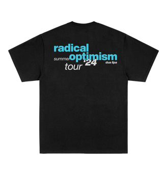 radical optimism black summer '24 tour tee